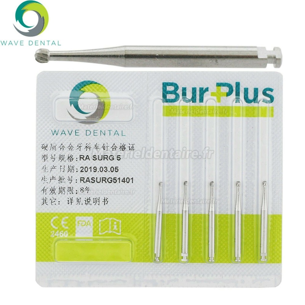 Dental RA SURG 5 Burs Surgical Length (26mm)